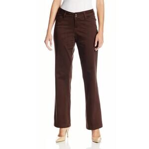Lee Curvy Fit Brown Straight Leg Pant size 10 New with Tags